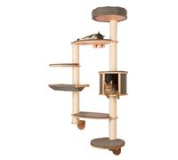 Kerbl Pet Rascador para Gatos Dolomit Tofana XL, Blanco, 70x45x185 cm, para Varios Gatos, instalación compacta, Cojines extraíbles, Postes de sisal