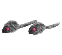 Kerbl Pet Ratón de Piel Pelo Largo 2 Unidades 6,5x2,5 cm