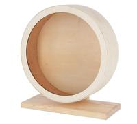 Kerbl Pet Rueda de madera para hámster, Ø 29cm, con superficie de rodadura de corcho, cerrada, segura, sin peligro para las garras, silenciosa, ideal para hámsteres y otros pequeños roedores