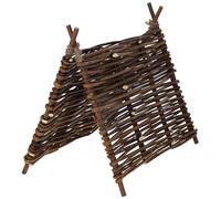 Kerbl Pet Tienda Tipi Nature, para Conejos y roedores, Materias primas Naturales, Retiro, Protección Solar, para Interior y Exterior, Nature, 37x27 cm