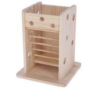 Kerbl Pet Torre de heno y Verduras, para Conejos, Producto 2 en 1, Fácil de llenar, para Uso en Interiores y Exteriores, Soporte Resistente, Natural, 24x24x30 cm