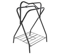 Kerbl Portasillas, soporte para sillín, negro, metal con recubrimiento en polvo, 71x46x89 cm, para jinete, para sillas de montar inglesas y occidentales