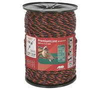 Kerbl Premiumline - Cuerda para pastos (400 m, 6 x 0, 20 Niro + 3 x 0, 25 CU, Orang/Bra)
