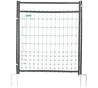 Kerbl Puerta para Valla eléctrica (para Redes de 95 - 125 cm de Altura, Ancho de Apertura 86 cm, Montaje rápido, electrificable, Paso para Redes de Valla de Pasto) 446518