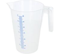 Kerbl Recipiente de medición de plástico de 3 litros con escala, apilable