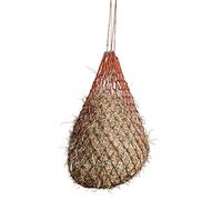 Kerbl Red de heno (5 unidades), red de pienso, color rojo, 5 נ5 cm, poliéster, caballos, vacunos, ovejas, con anillas para colgar