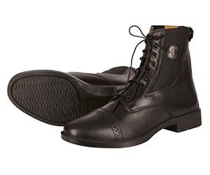 Kerbl Reitstiefelette Schnürstiefelette Monaco Glattleder - Polainas/chaparreras de hípica, Color Negro, Talla 36
