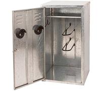 Kerbl Armario para sillas de Montar, Soporte para sillas de Montar, 60x60x106cm, Chapa de Acero, Jinetes en establos comunitarios, con Cerradura, con Ranuras de ventilación, 2 Pedazo