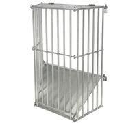 Kerbl SlowFeed Plus 3225 - Comedero para Caballos (comedero de Metal, para Montaje en Pared, Distancia Entre Varillas de 5 cm, 81 x 41 x 114 cm, para 14 kg de heno Aprox.)