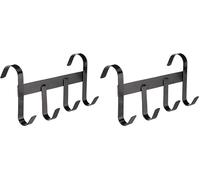 Kerbl Soporte para Bridas con 4 Ganchos, Negro (Paquete de 2)