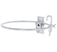 Kerbl Soporte para cubos, ø 28cm, metal galvanizado, para terneros y caballos, para montaje en pared