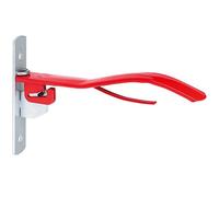 Kerbl Soporte para sillas de Montar, Rojo, Metal Pintado, 38cm, para Jinetes, Montaje en Pared, Plegable