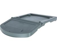 Kerbl Tapa apilable Individualmente para comedero - 40/60 litros (Dimensiones 58,2 x 39 x 4 cm, Peso 0,22 kg, Gris, plástico) 3210254