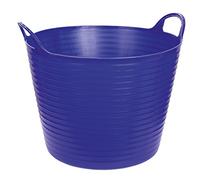 Kerbl Trog FlexBag 323536 - Recipiente Flexible para Cereales, Capacidad de 42 litros, Cubo de Comida con Dos Asas, Color Azul