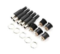 KERDEJAR 10 Uds 12V 3A enchufes Macho de plástico + Enchufe Hembra Montaje en Panel Jack DC Conector de alimentación Suministros eléctricos