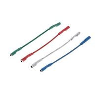 KERDEJAR, 4 Uds., Cables universales de Plata, Cable de 50mm para Pines de 1,2-1,3mm, Tocadiscos, Cabezal de Fono, Brazo de Tono