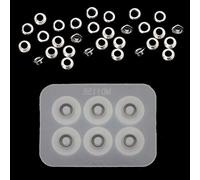 KERDEJAR Molde de Cuentas S925, Kit de Molde de Silicona para Añadir a Pulsera, Joyería DIY