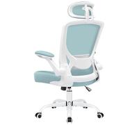 KERDOM Silla de Oficina Escritorio, Transpirable con reposacabezas Ajustable, reposabrazos, función basculante hasta 135°, Silla ejecutiva de Malla