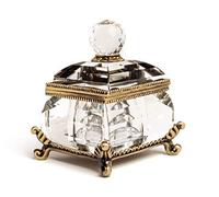 Keren Kopal Crystal Perfume Box Decorated Case Trinket Box Vintage transparente Figure Gift Idea for Home Decoration