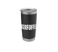 Kerfuffle - Palabra divertida para conmoción o alboroto escocés Vaso térmico de acero inoxidable de doble pared