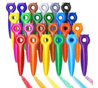 KERIFI Crayones triangulares jumbo para niños pequeños, lavables, sin desorden, para niños de 1 a 3, 2 a 4, 4 a 8 años, irrompibles, no tóxicos, fáciles de sostener, regalos de regreso a clases para