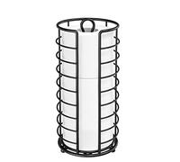 Kerisgo Soporte de Papel higiénico, Organizador de Papel higiénico de baño Independiente, Soporte de Papel higiénico Mega Roll para Debajo del Fregadero, tocador, Estante de gabinete (Negro)