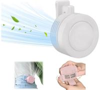 KERLYING Ventilador EléCtrico PortáTil Silencioso Sin Aspas, Con Clip Para La Cintura, 3 Velocidades, Manos Libres, PequeñO Ventilador De Cuello Whirlwind Sin Aspas (white)