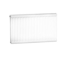 KERMI FTV110600601R1K Radiador Perfil-V Tipo 11 Altura 600x61x600 Blanco, 10 bar, Válvula Derecha, con Cubiertas