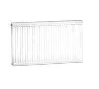 KERMI FTV110600901R1K Radiador Perfil-V Tipo 11 Altura 600x61x900 Blanco, 10 bar, Válvula Derecha, con Cubiertas