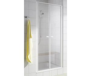 Kermi puerta abatible IBIZA 2000 PTD 10018, I2PTD100181AK, Color: Plata Mate Brillo Real Glass transparente