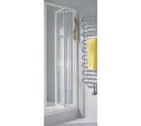 Kermi puerta plegable IBIZA 2000 FTD 09017, I2FTD090171PK, Color: Silver Matt Gloss Real Glass clear Clean