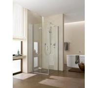 Kermi puerta plegable oscilante DIGA 2SL 12020, DI2SL12020VPK, Color: Plata Alto Brillo Vidrio Real Claro Limpio