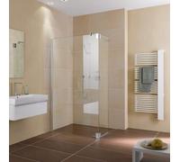 Kermi Walk-in WALL PASA XP T1L 08020, PXT1L080201AK, Color: Plata Mate Brillo Real Glass transparente