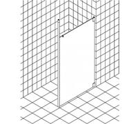 Kermi Walk-in XS WD1 15020, XSWD1150201AK, Color: Plata Mate Brillo Real Glass transparente