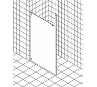 Kermi Walk-in XS WD2 16020, XSWD2160201AK, Color: Plata Mate Brillo Real Glass transparente