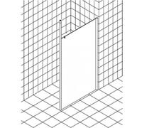 Kermi Walk-in XS WD3 18020, XSWD3180201AK, Color: Plata Mate Brillo Real Glass transparente
