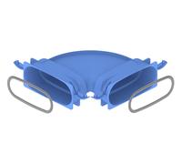 Kermi x-well arco 90 grados horizontal, 132x52 mm