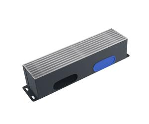 Kermi x-well Difusor de aire de suelo 120x120x500, Rejilla lineal Aluminio natural - Y2502001101K