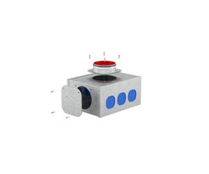 Kermi x-well Distribuidor VMR2, redondo NW160, de 8 vías - Y2202000022K