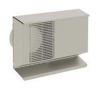 Kermi x-well rejilla de protección contra la intemperie, doble NW125, horizontal, acero inoxidable cepillado - Y2401125006K