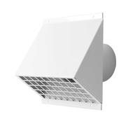 Kermi x-well Rejilla de protección contra la intemperie NW 180, Aluminio, blanco RAL 9016 - Y2401180011K