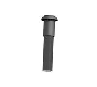 Kermi x-well Sombrerete de tejado DN 125, aislado, negro - Y2402125001K