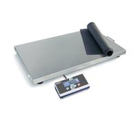 KERN Balanza para paquetes y plataformas veterinarias de alta carga con placa de pesaje de acero inoxidable extragrande, 300 kg, 100 g de legibilidad, 950 mm x 500 mm x 58 mm