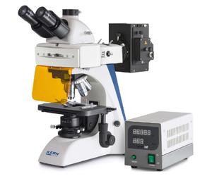 Kern Microscopio Trino Inf Plan 4/10/20/40/100, WF10x20, 3W LED FL (B/G), OBN 141
