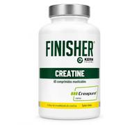 Kern Pharma Finisher Creatine - 60 Comprimidos Masticables - Creatina Monohidrato Creapure - 3 g por Dosis Diaria - Sabor Limón - Apto para Veganos y Sin Gluten