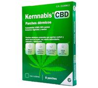Kern Pharma Kernna BD Parches Dérmicos 8 Unidades - Parches para Alivio Muscular y Articular con Cannabidiol (CBD), Mentol y Cúrcuma - Efecto Calmante 24 Horas - Transparentes