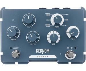 KERNOM Pedal de efectos analógico Elipse Modulation - Chorus/Flanger/Phaser - True Bypass - 112 x 164 x 52 mm - Para guitarra, bajo - Con presets y conexión MIDI (ELIPSE-MOD)