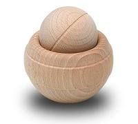 Kernpower BodyRoller Timber - Rodillo de masaje (madera de haya roja, en bolsa de yute)