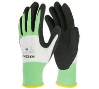 Keron ThinkGreen Allround - Guantes de espuma de látex, color verde y blanco