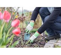 Keron ThinkGreen Allround - Guantes de espuma de látex, talla 7, color verde y blanco